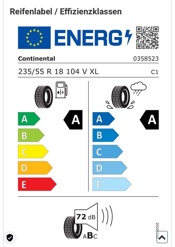 4 neue Continental Eco Contact 235/55 104 V XL R18 … neuer Preis! in Weinheim