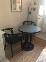 Bistroset Vintage runder Tisch und 4 Stühle Holz schwarz Pankow - Prenzlauer Berg Vorschau