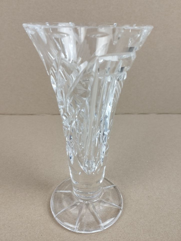 Kristallvase, 165mm, Glas, Vase, Kristall in Hohenstein-Ernstthal