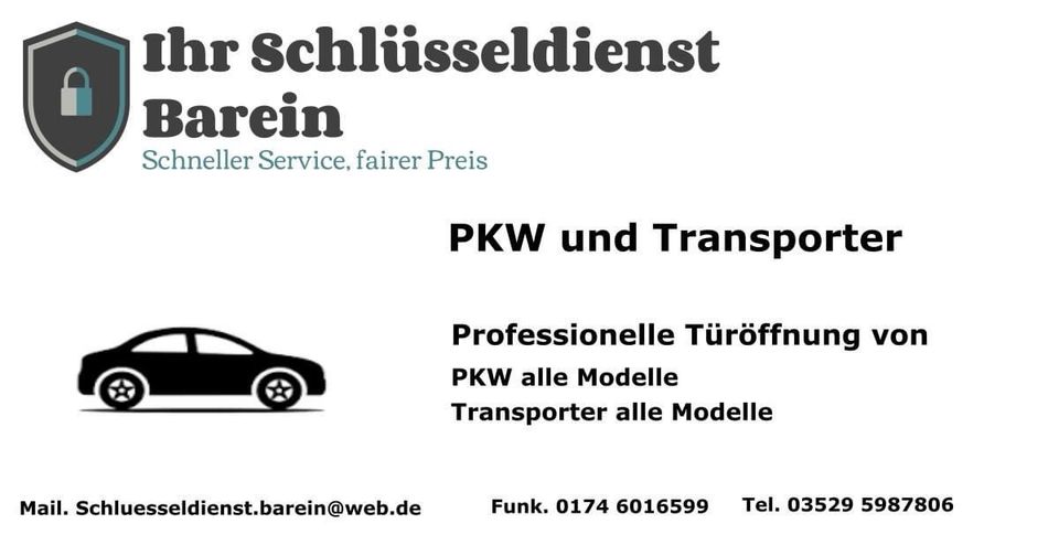 PKW und Transporter Schlüsseldienst in Heidenau