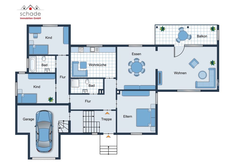 SCHADE IMMOBILIEN - Freie 4-Zimmer-Erdgeschoss-ETW mit Garten + vermietete Dachgeschosswohnung! in Plettenberg