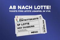 4x Ticket gegen SF Lotte Duisburg - Meiderich/Beeck Vorschau