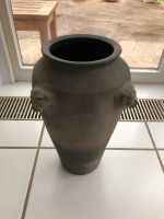 Bodenvase ❗️Löwenköpfe Vase H 40cm grau matt Keramik Wandsbek - Hamburg Volksdorf Vorschau