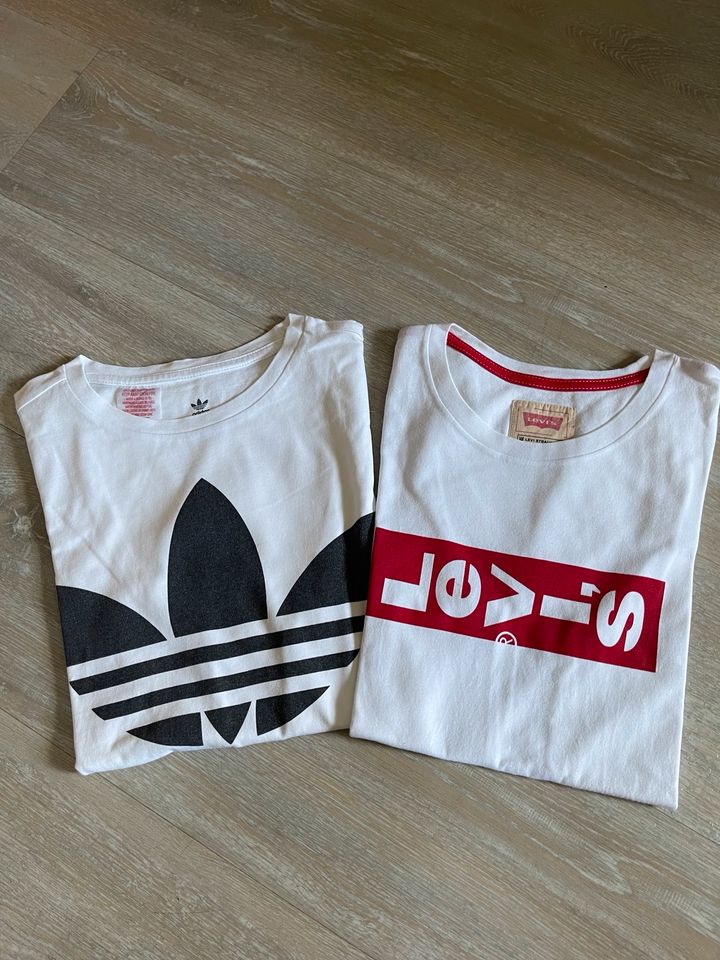 Original Adidas und Levi’s T-Shirt Größe 164 in Gelsenkirchen