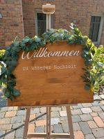 Willkommen zu unserer Hochzeit Schild Hochzeitsschild Niedersachsen - Leer (Ostfriesland) Vorschau