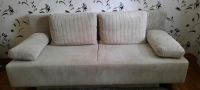 Sofa Couch beige ausziehbar (140 cm) mit Bettkasten West - Schwanheim Vorschau