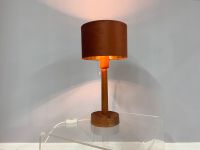 große Tischlampe Teak Vollholz neuer Schirm Samt braun/gold 60er 70er (ähnlich zu Domus-Lampen) Berlin - Mitte Vorschau