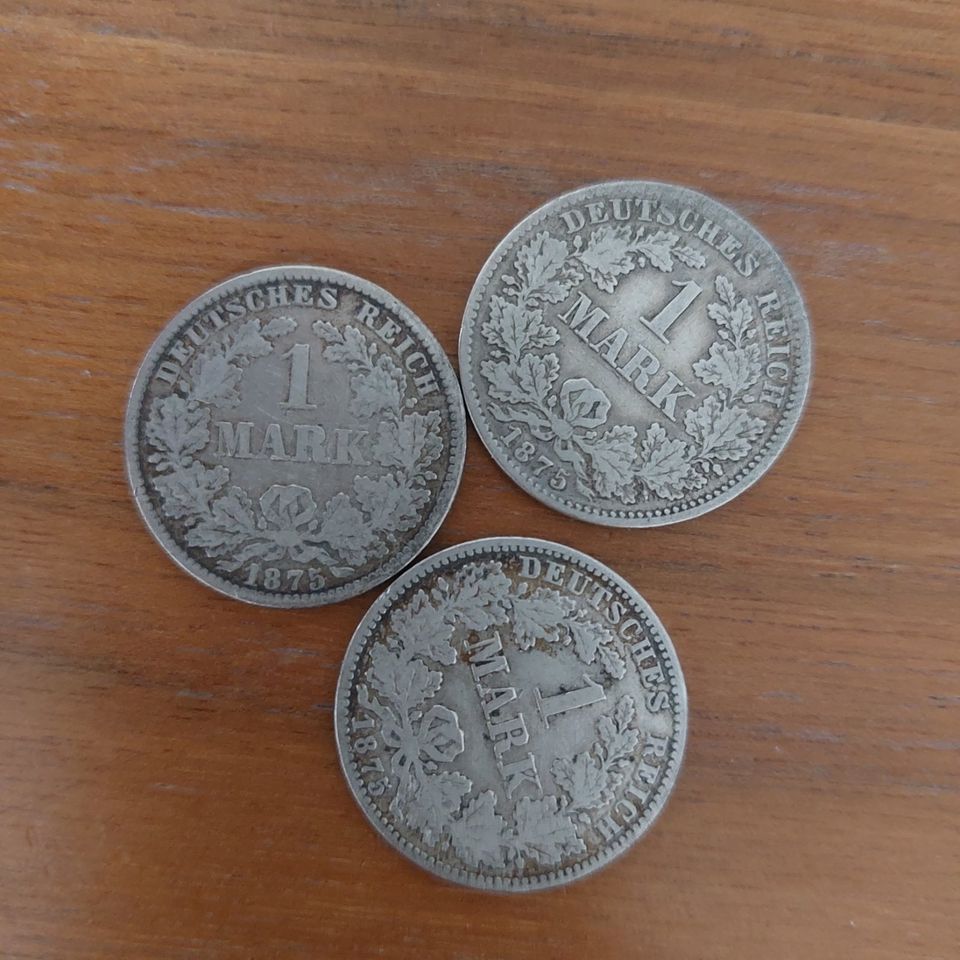 3 REICHSMARK 1875 in Bietigheim-Bissingen