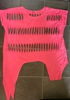 Tunika Shirt löcher große Größe Neon pink , Made in Italy Dortmund - Mengede Vorschau