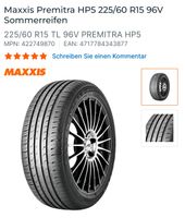 Maxxis 225/60 R15 96V Somnerreifen neu Nordrhein-Westfalen - Bedburg-Hau Vorschau