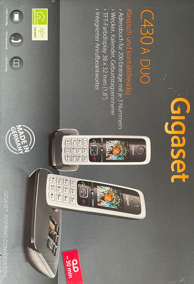 Gigaset C430A - Schnurloses DECT-Telefon mit Anrufbeantworter in Mannheim