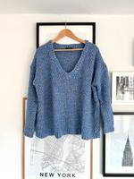 Zara Strickpullover Pullover oversize M blau Bayern - Böbrach Vorschau