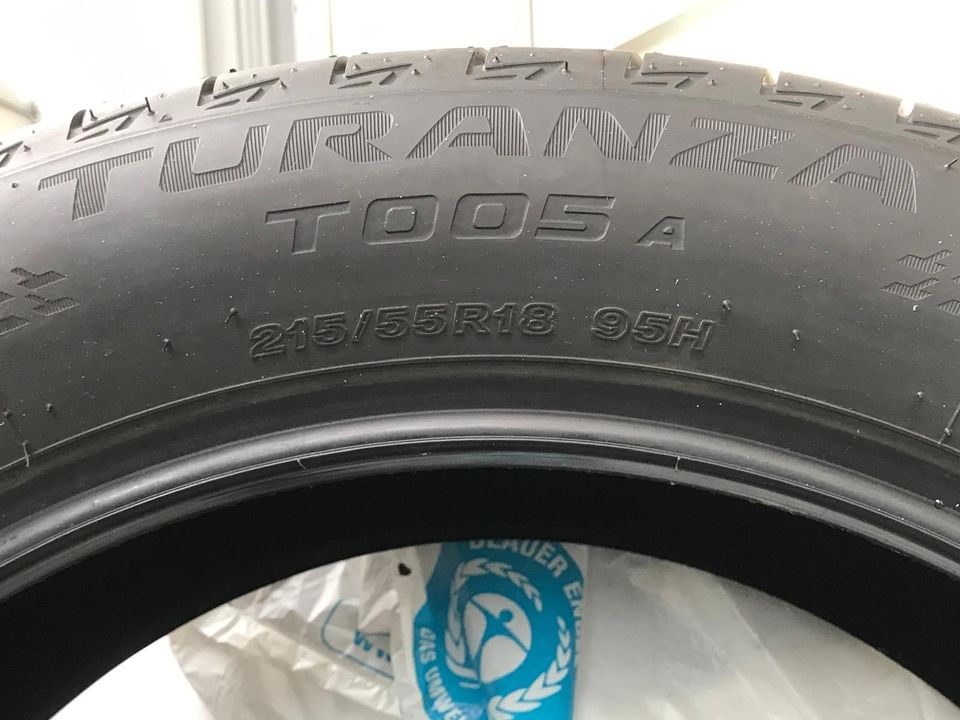 4x Bridgestone Turanza T005A 215/55 R18 95H Sommerreifen NEU !!! in Berlin