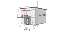 Gerüst 37,2 qm Holzbeläge 6x6,2m Baugerüst Stirnrahmen Baden-Württemberg - Schwäbisch Hall Vorschau