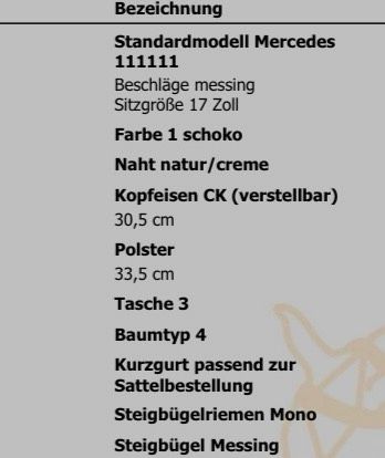 Signum Sattel Mercedes! WIE NEU! in Gangelt