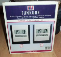 Funkuhr OVP LCD Display digital schwarz silber Baden-Württemberg - Nußloch Vorschau