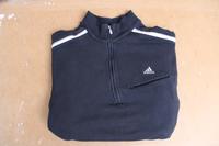 Adidas Vintage Half-Zip – Grauschwarz / 90s Hessen - Hanau Vorschau
