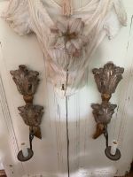 2 Wandkerzenleuchter antik Holz Shabby Frankreich Boudoir Nordrhein-Westfalen - Kirchlengern Vorschau