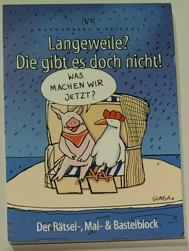 Rätsel-, Mal- und Bastelblock – Langeweile? Gibt’s nicht! in Hamburg