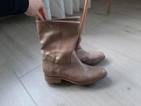Tamaris Lederboots beige Größe 38 Hessen - Melsungen Vorschau