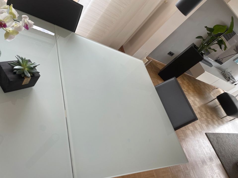 Esszimmertisch aus Glas zum Ausziehen, Esstisch, Küchentisch in Dortmund