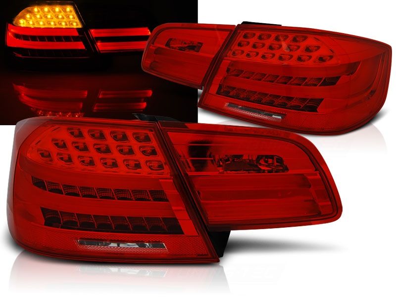 LED Lightbar Rückleuchten für BMW E92 Coupe 2006-2010 Rot/Chrom in Werneuchen