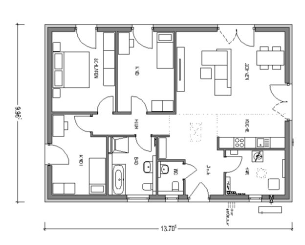 Aktionsbungalow - 112 m² - 3 Monate Bauzeit - voll ausgestattet - Heinz von Heiden GmbH Massivhäuser in Peitz