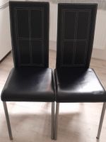 2 (Küchen-)stühle schwarz Kunstleder Hessen - Baunatal Vorschau