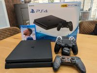 Playstation 4 slim 500 GB inklusive 3 Controller und FIFA 22 Nordrhein-Westfalen - Hückelhoven Vorschau