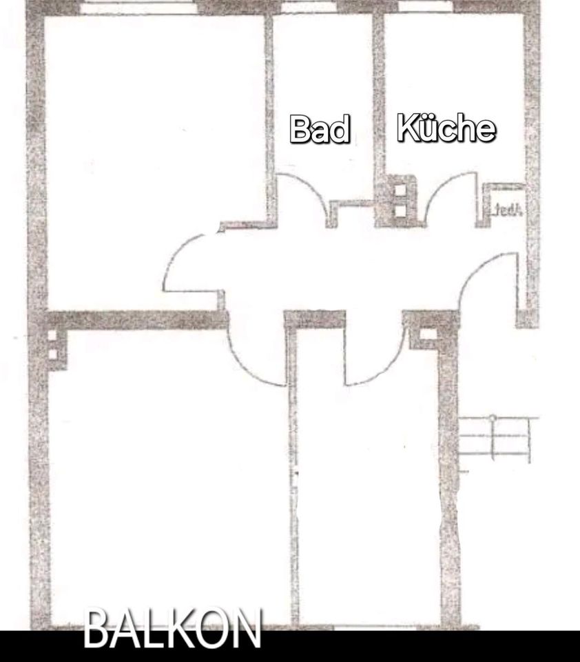 Eigentumswohnung, ca. 60qm 3 Zi Balkon EBK 1.OG, nicht vermietet in Berlin