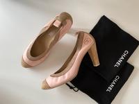 Chanel Schuhe Peeptoes Pumps High Heels Gr. 39 rosa beige München - Pasing-Obermenzing Vorschau