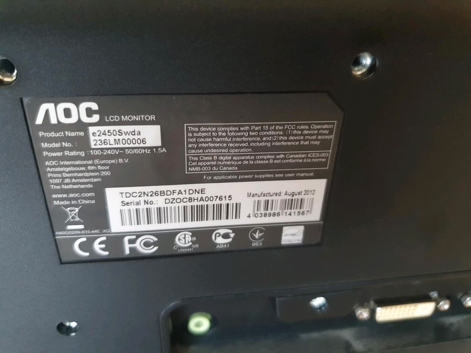 Monitor Bildschirm AOC 24 zoll in Emstek