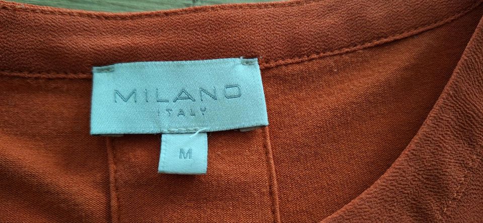 Milano Bluse Langarm Größe M orange in Edewecht