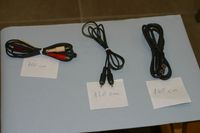 3 diverse Cinch Kabel mit Stecker für Stereo - 100 + 120 + 140 cm Häfen - Bremerhaven Vorschau