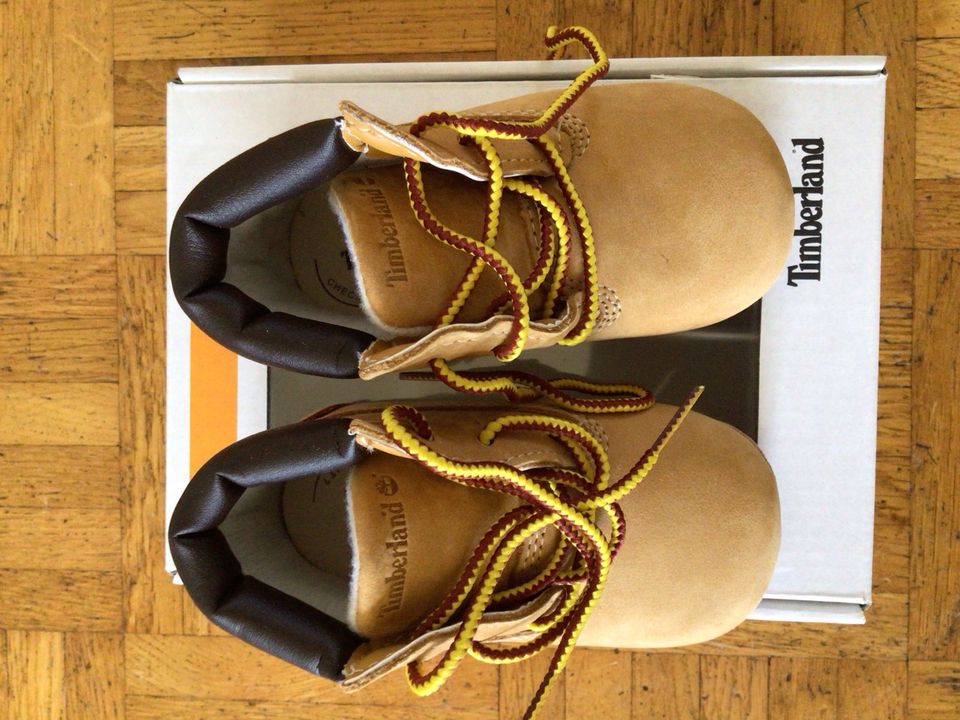 Timberland Baby Schuhe Gr. 18,5 Neugeborenen Newborn Set Mütze in Krefeld