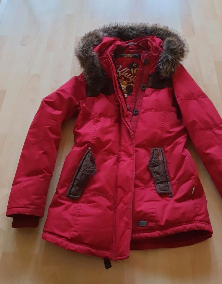 Winterjacke Khujo, rot, Kapuze, Gr L in Mühlhausen