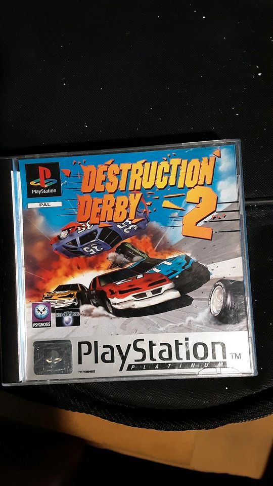 PS1 Spiel Destruction Derby 2 in Apen