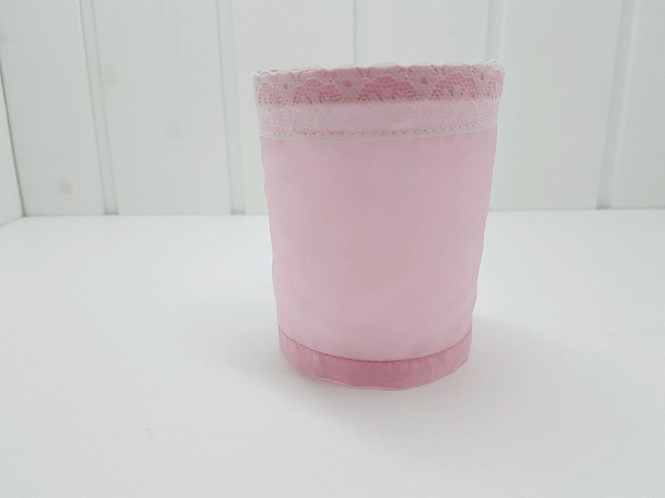 ⭐️ 9 Teelichthalter Teelicht Glas rosa pink Hochzeit - wie NEU! in Strande