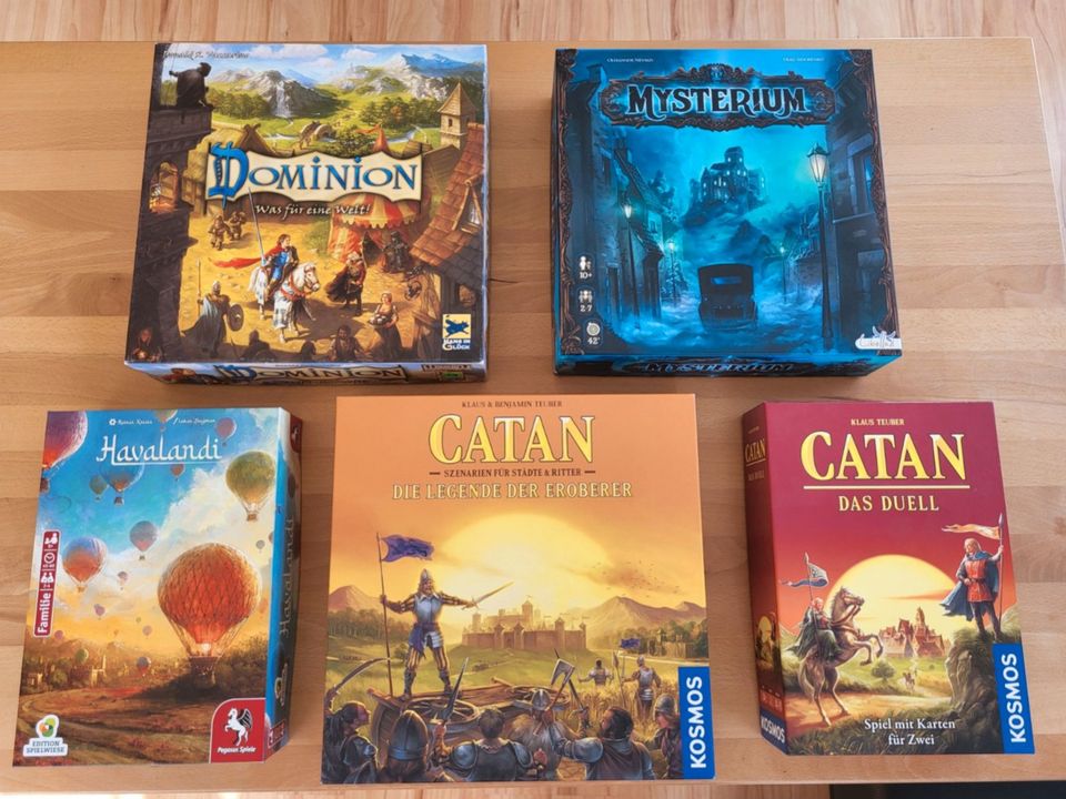 Brettspiele - Boardgame - Havalandi, Catan, Mysterium, Dominion in Oberndorf am Lech