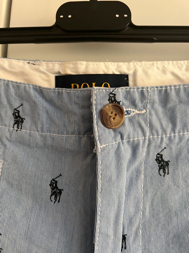 Ralph Lauren Shorts hellblau Herren Gr. 38 Logo Logomania in München