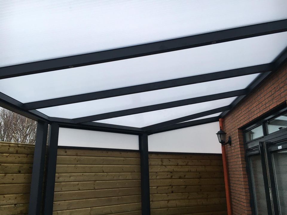 Alu Terrassenüberdachung 600x400cm | 16mm Polycarbonat Eindeckung in Gelsenkirchen