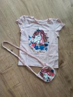 Mädchen ❤️ T-Shirt Gr. 110 mit Tasche Einhorn  Bayern - Vohburg an der Donau Vorschau