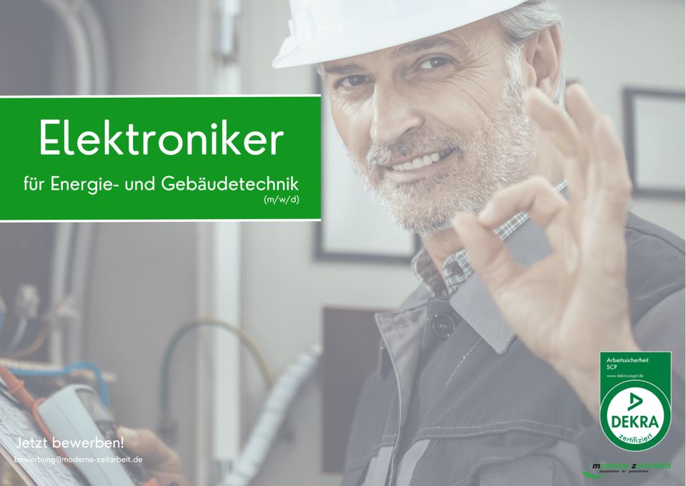 Elektroniker (m/w/d) für die Energie- und Gebäudetechnik gesucht! in Bremen