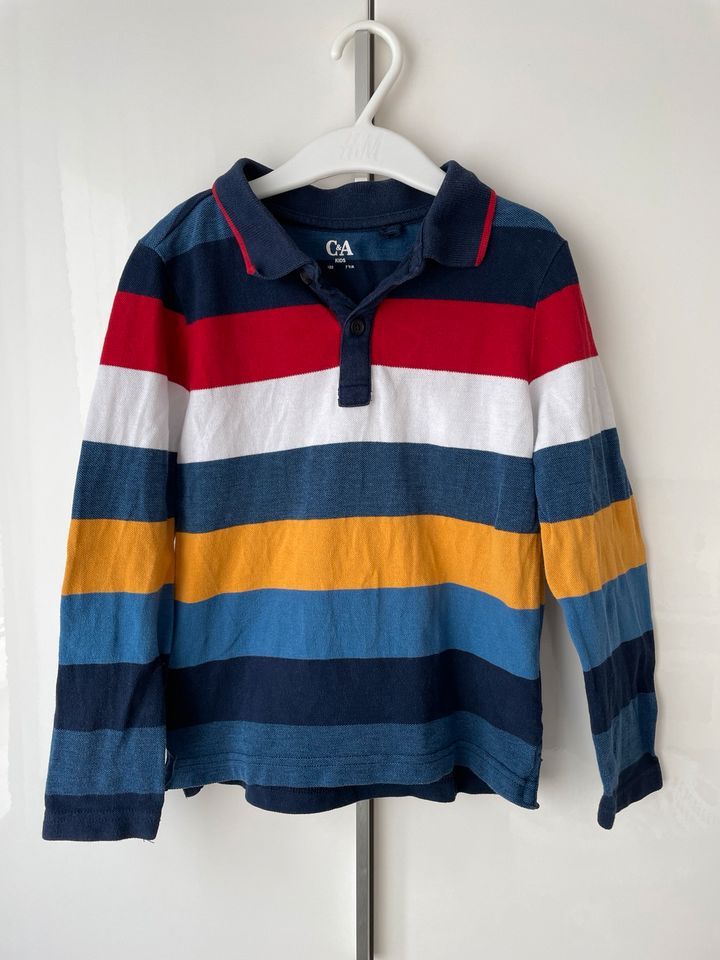 Polo Hemd Bluse Jungen 122 Sakko Sweatshirt Longsleeves in Wolfenbüttel