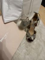 Sandaletten • Jimmy Choo Fayme Glitter • Champagne • Größe 40 Bayern - Pöttmes Vorschau