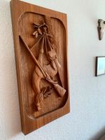 Holzrelief handgeschnitzt Jagd Rehbock Hessen - Hohenstein Vorschau