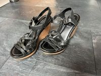 High Heels, Absatzschuhe, Sandalen, Damen, Größe 39, Leder Bayern - Uehlfeld Vorschau