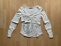 Langarmshirt von Mexx, Größe: M, beige mit Print + Glitzersteinen Hessen - Petersberg Vorschau