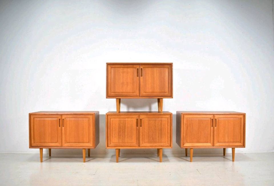 1 v 4 Kommode 60er Teak Danish Mid Century Vintage Sideboard in Holzminden