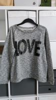 Rich & Royal Sweatshirt Pullover Pailletten Grau L 40 Nordrhein-Westfalen - Krefeld Vorschau